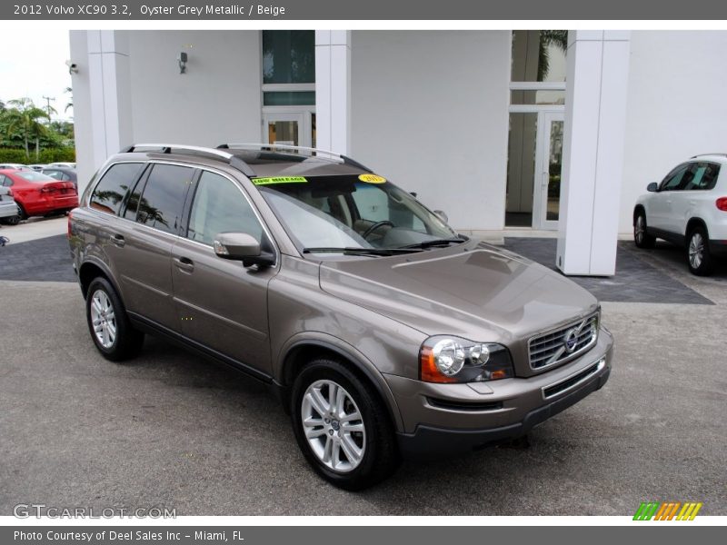 Oyster Grey Metallic / Beige 2012 Volvo XC90 3.2