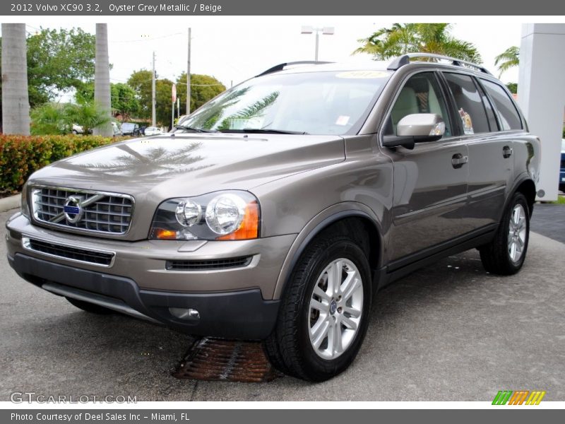 Oyster Grey Metallic / Beige 2012 Volvo XC90 3.2