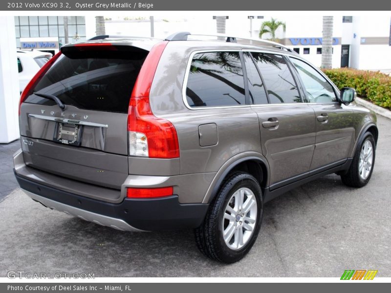 Oyster Grey Metallic / Beige 2012 Volvo XC90 3.2