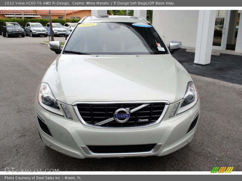 Cosmic White Metallic / R Design Soft Beige/Off Black Inlay 2013 Volvo XC60 T6 AWD R-Design