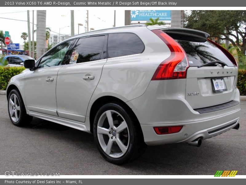 Cosmic White Metallic / R Design Soft Beige/Off Black Inlay 2013 Volvo XC60 T6 AWD R-Design