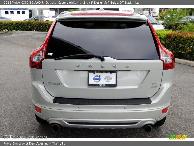 Cosmic White Metallic / R Design Soft Beige/Off Black Inlay 2013 Volvo XC60 T6 AWD R-Design