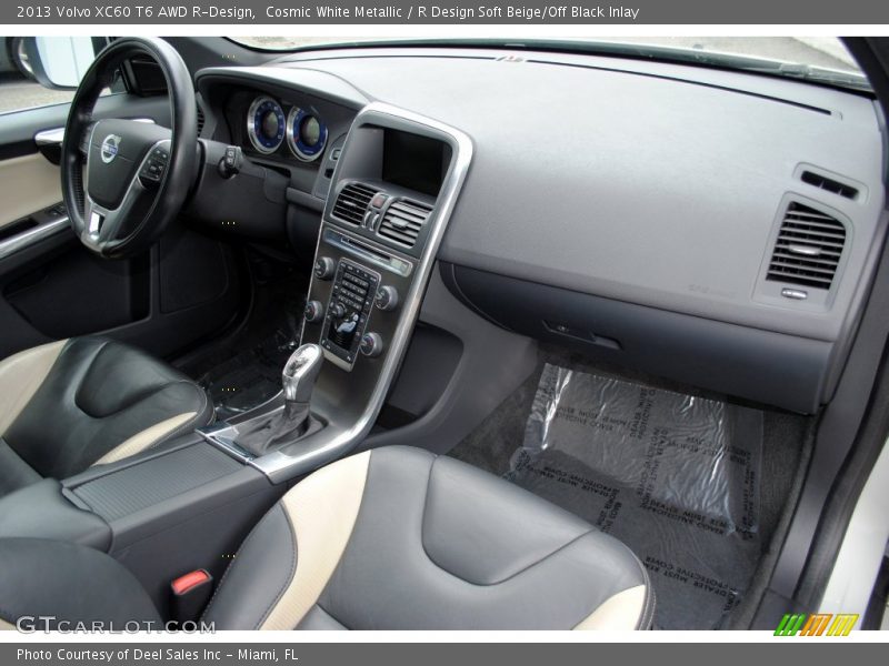 Cosmic White Metallic / R Design Soft Beige/Off Black Inlay 2013 Volvo XC60 T6 AWD R-Design