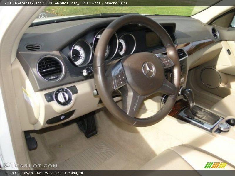 Polar White / Almond Beige 2013 Mercedes-Benz C 300 4Matic Luxury