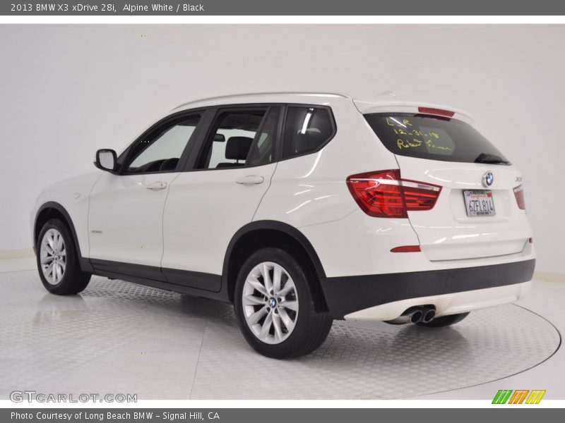 Alpine White / Black 2013 BMW X3 xDrive 28i