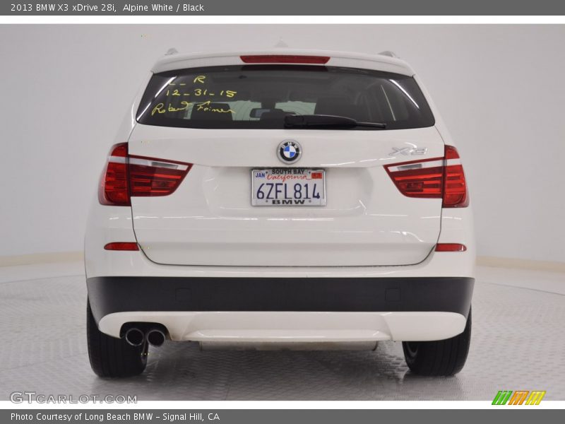 Alpine White / Black 2013 BMW X3 xDrive 28i