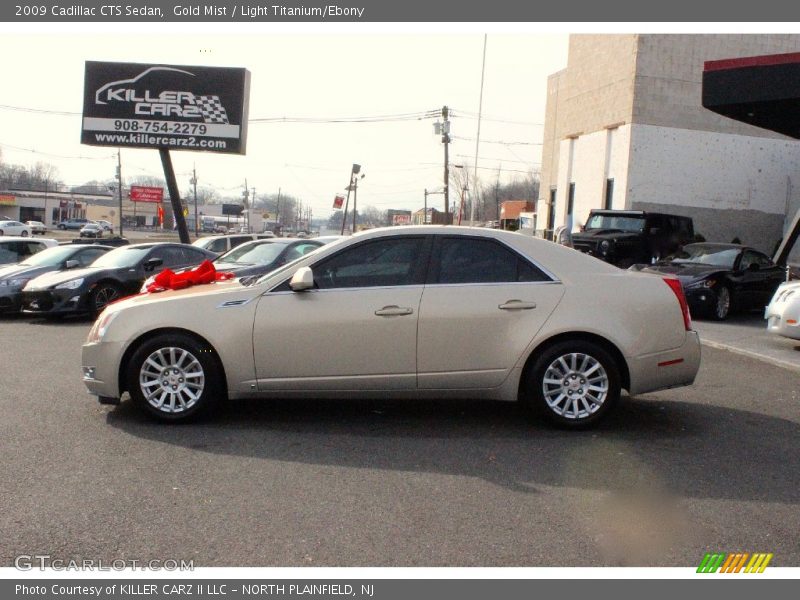 Gold Mist / Light Titanium/Ebony 2009 Cadillac CTS Sedan