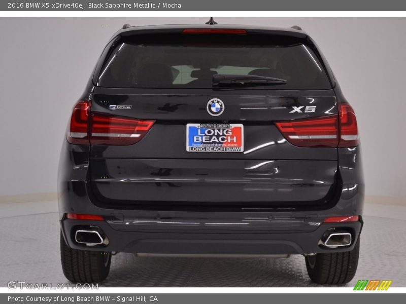Black Sapphire Metallic / Mocha 2016 BMW X5 xDrive40e