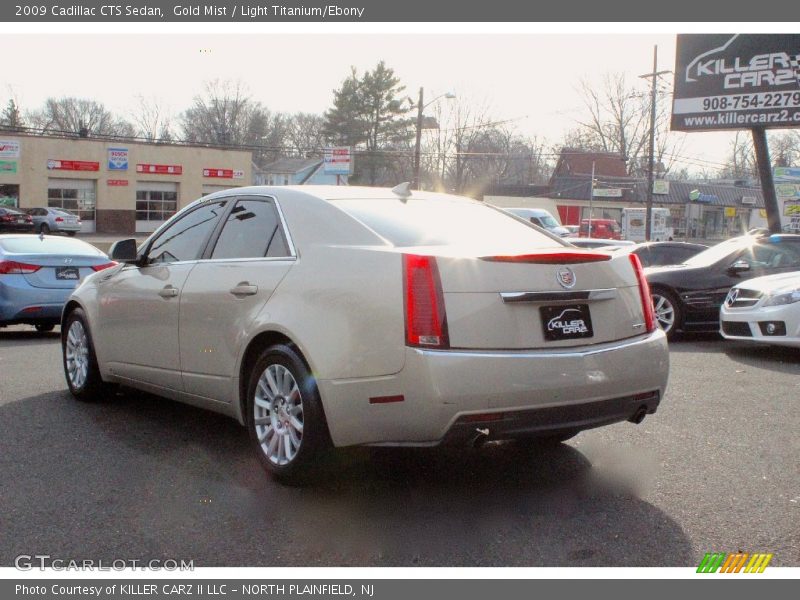 Gold Mist / Light Titanium/Ebony 2009 Cadillac CTS Sedan