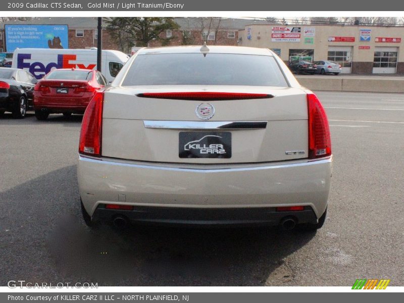 Gold Mist / Light Titanium/Ebony 2009 Cadillac CTS Sedan