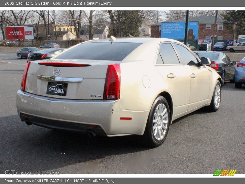 Gold Mist / Light Titanium/Ebony 2009 Cadillac CTS Sedan