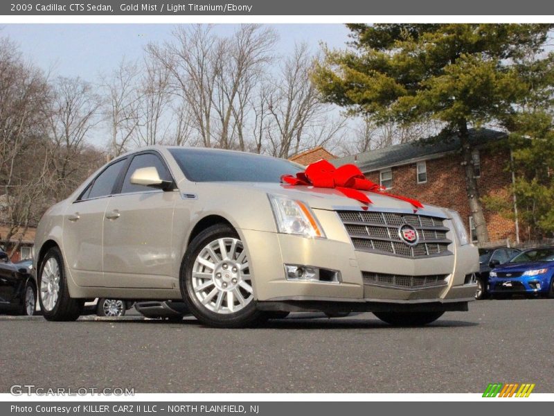 Gold Mist / Light Titanium/Ebony 2009 Cadillac CTS Sedan