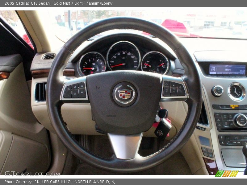 Gold Mist / Light Titanium/Ebony 2009 Cadillac CTS Sedan