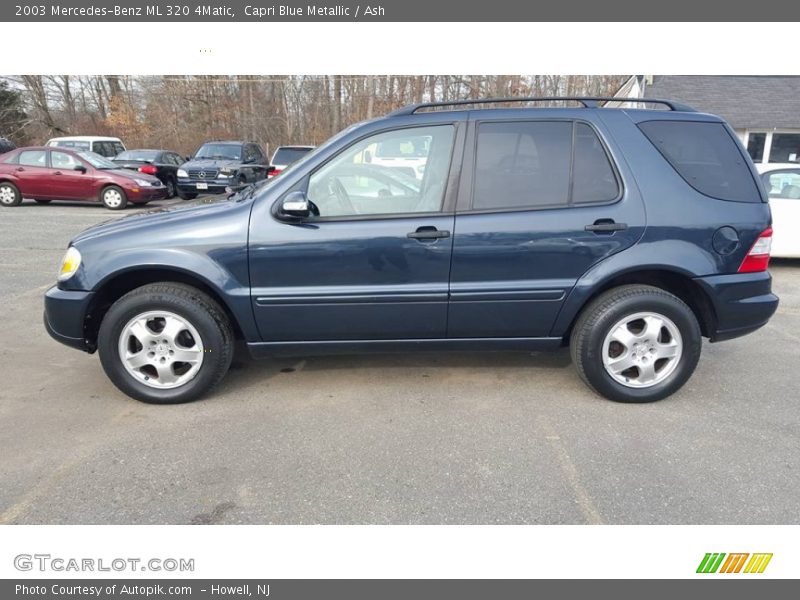Capri Blue Metallic / Ash 2003 Mercedes-Benz ML 320 4Matic
