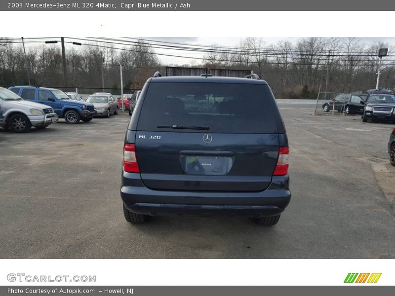 Capri Blue Metallic / Ash 2003 Mercedes-Benz ML 320 4Matic