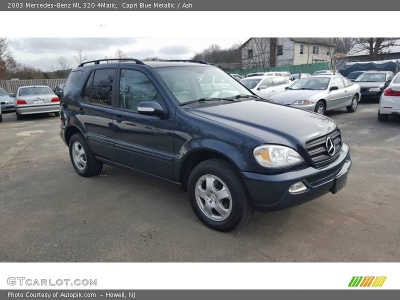 Capri Blue Metallic / Ash 2003 Mercedes-Benz ML 320 4Matic