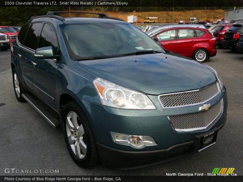 Silver Moss Metallic / Cashmere/Ebony 2009 Chevrolet Traverse LTZ