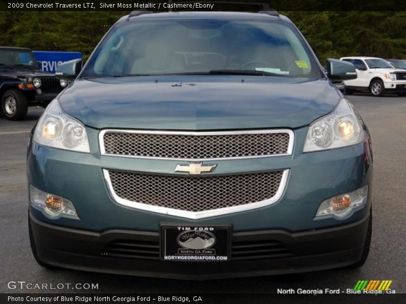 Silver Moss Metallic / Cashmere/Ebony 2009 Chevrolet Traverse LTZ