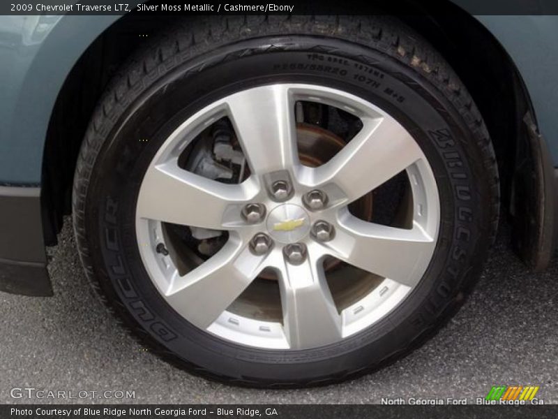 Silver Moss Metallic / Cashmere/Ebony 2009 Chevrolet Traverse LTZ