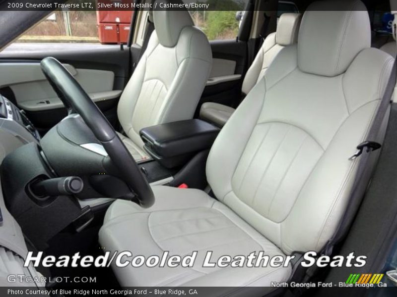 Silver Moss Metallic / Cashmere/Ebony 2009 Chevrolet Traverse LTZ