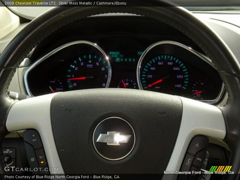 Silver Moss Metallic / Cashmere/Ebony 2009 Chevrolet Traverse LTZ
