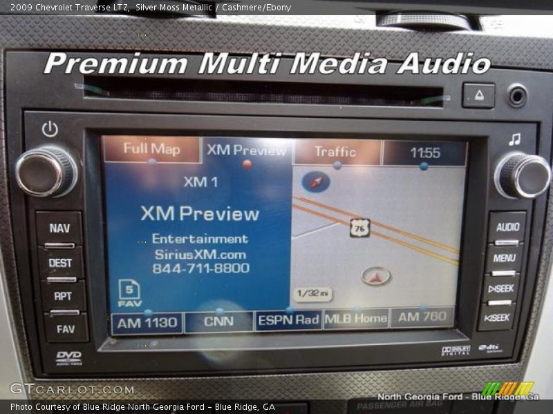 Silver Moss Metallic / Cashmere/Ebony 2009 Chevrolet Traverse LTZ