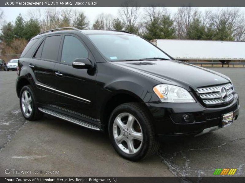 Black / Black 2008 Mercedes-Benz ML 350 4Matic