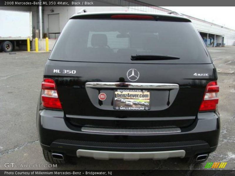 Black / Black 2008 Mercedes-Benz ML 350 4Matic