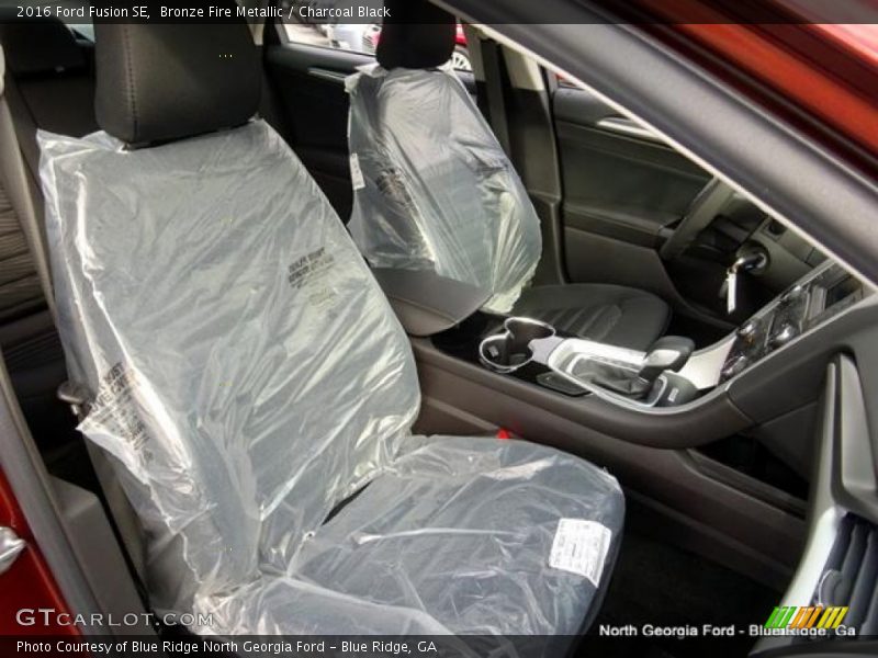 Bronze Fire Metallic / Charcoal Black 2016 Ford Fusion SE