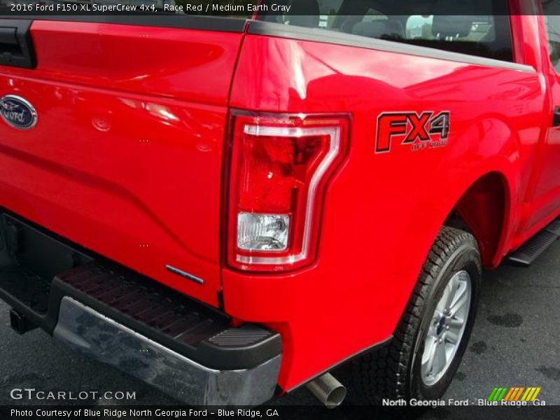 Race Red / Medium Earth Gray 2016 Ford F150 XL SuperCrew 4x4