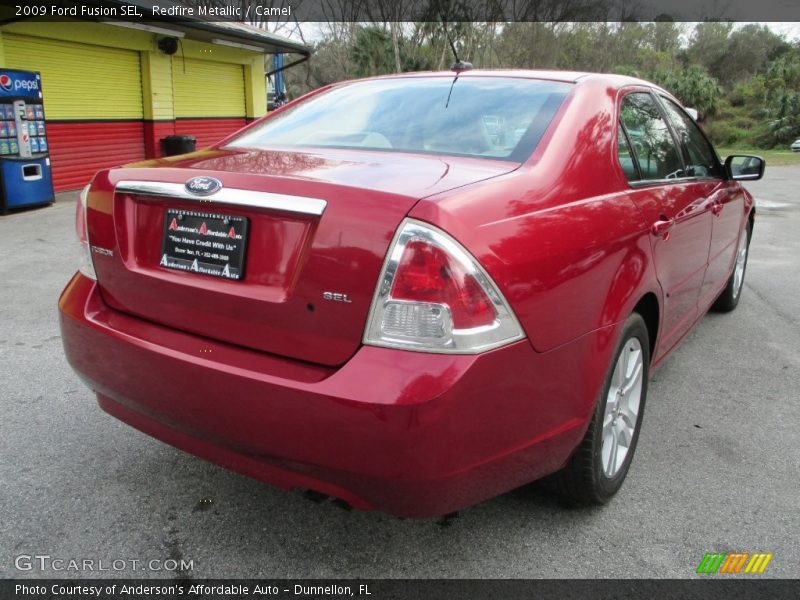 Redfire Metallic / Camel 2009 Ford Fusion SEL