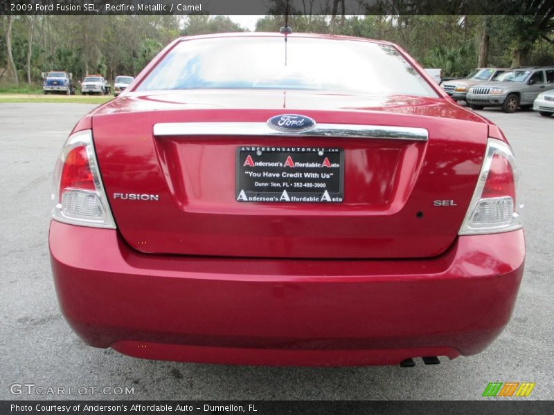 Redfire Metallic / Camel 2009 Ford Fusion SEL