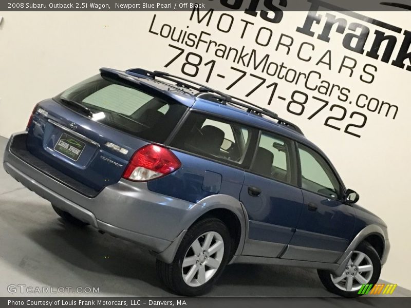 Newport Blue Pearl / Off Black 2008 Subaru Outback 2.5i Wagon