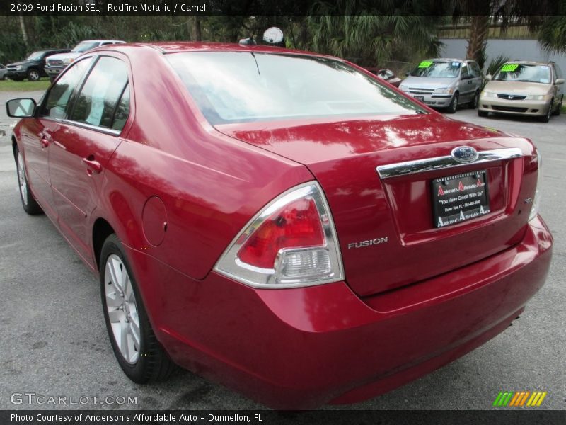 Redfire Metallic / Camel 2009 Ford Fusion SEL
