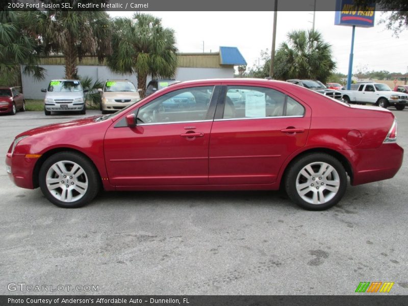 Redfire Metallic / Camel 2009 Ford Fusion SEL