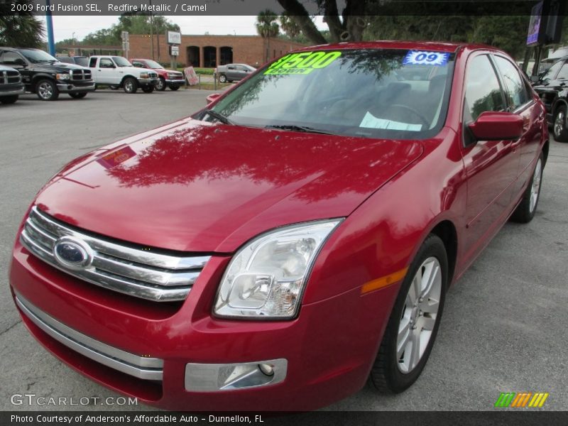 Redfire Metallic / Camel 2009 Ford Fusion SEL
