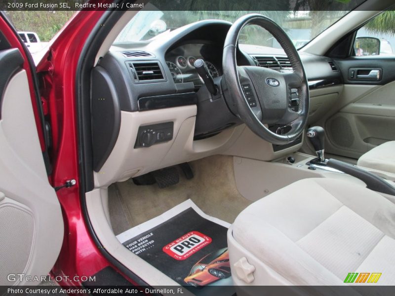 Redfire Metallic / Camel 2009 Ford Fusion SEL