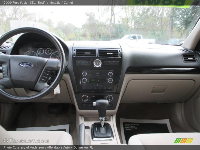 Redfire Metallic / Camel 2009 Ford Fusion SEL