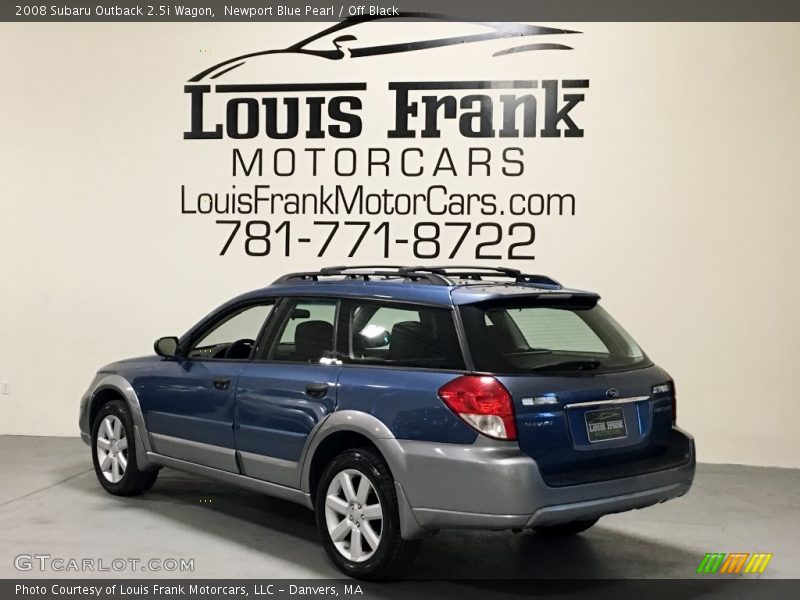 Newport Blue Pearl / Off Black 2008 Subaru Outback 2.5i Wagon