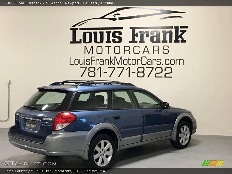 Newport Blue Pearl / Off Black 2008 Subaru Outback 2.5i Wagon