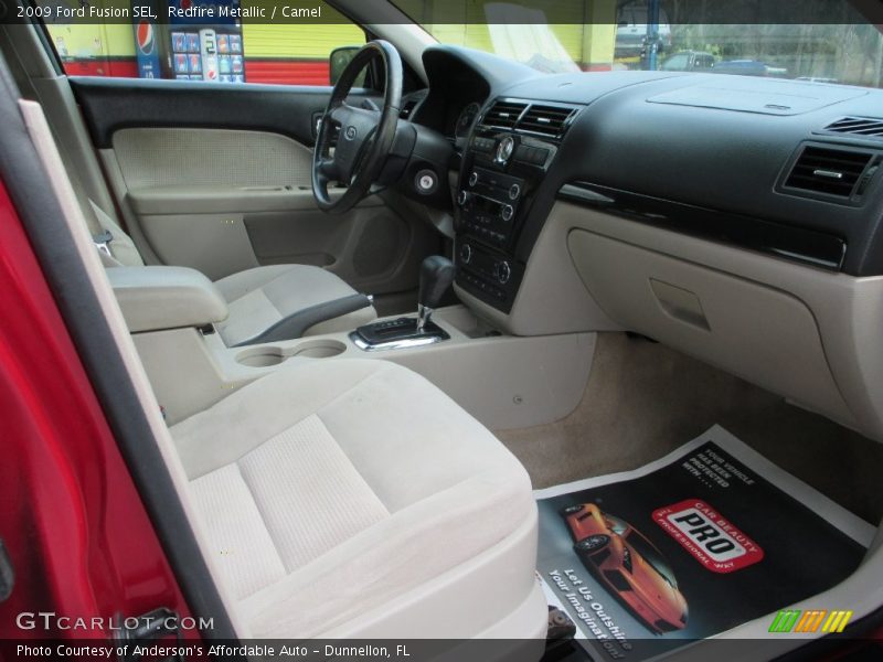Redfire Metallic / Camel 2009 Ford Fusion SEL