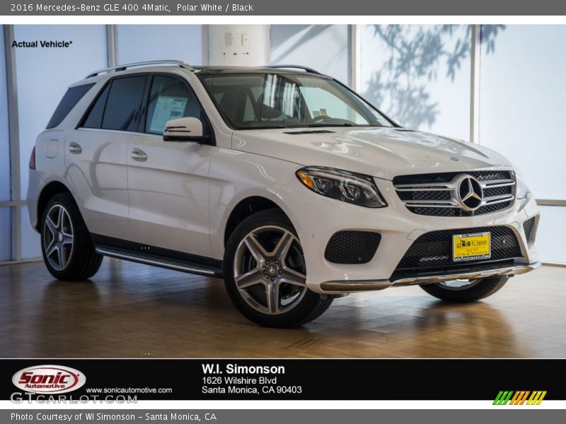 Polar White / Black 2016 Mercedes-Benz GLE 400 4Matic