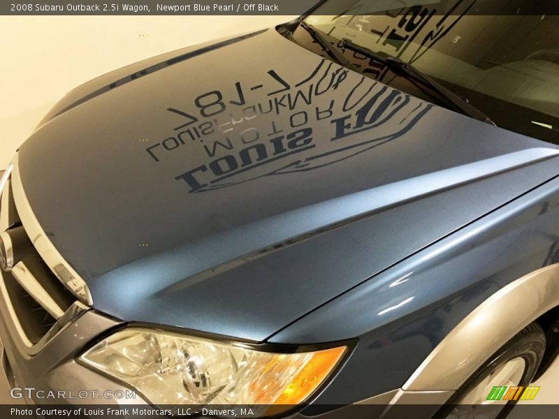 Newport Blue Pearl / Off Black 2008 Subaru Outback 2.5i Wagon
