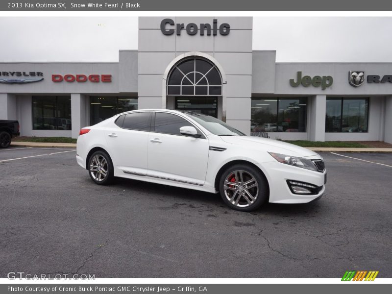 Snow White Pearl / Black 2013 Kia Optima SX