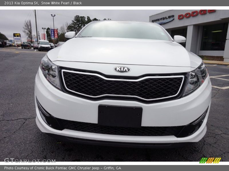 Snow White Pearl / Black 2013 Kia Optima SX