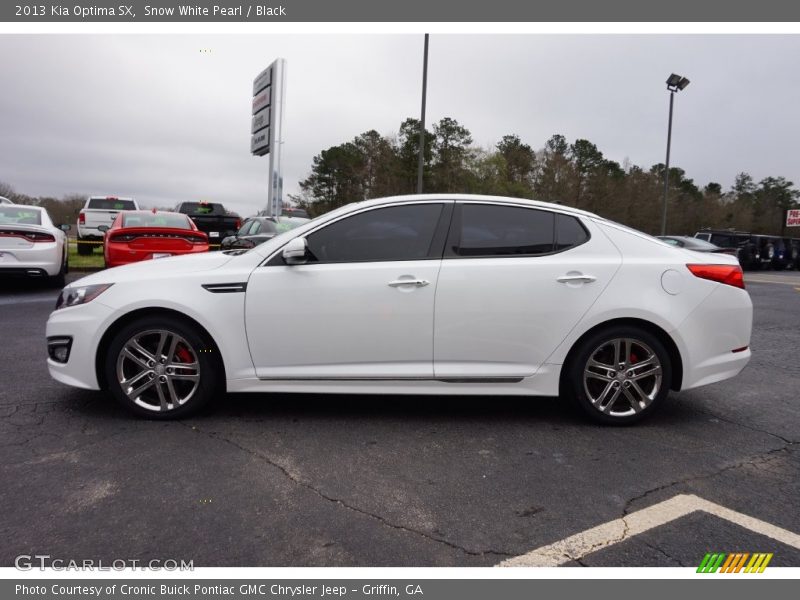 Snow White Pearl / Black 2013 Kia Optima SX