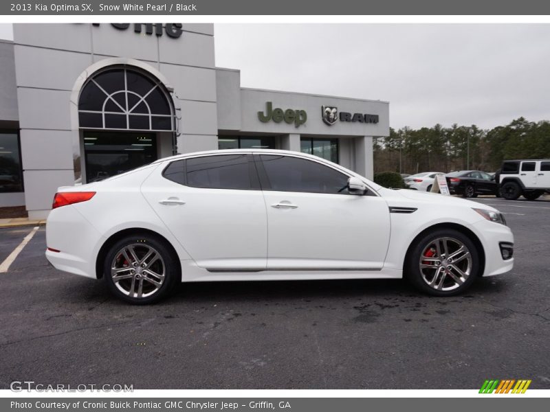 Snow White Pearl / Black 2013 Kia Optima SX