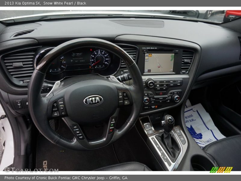 Snow White Pearl / Black 2013 Kia Optima SX