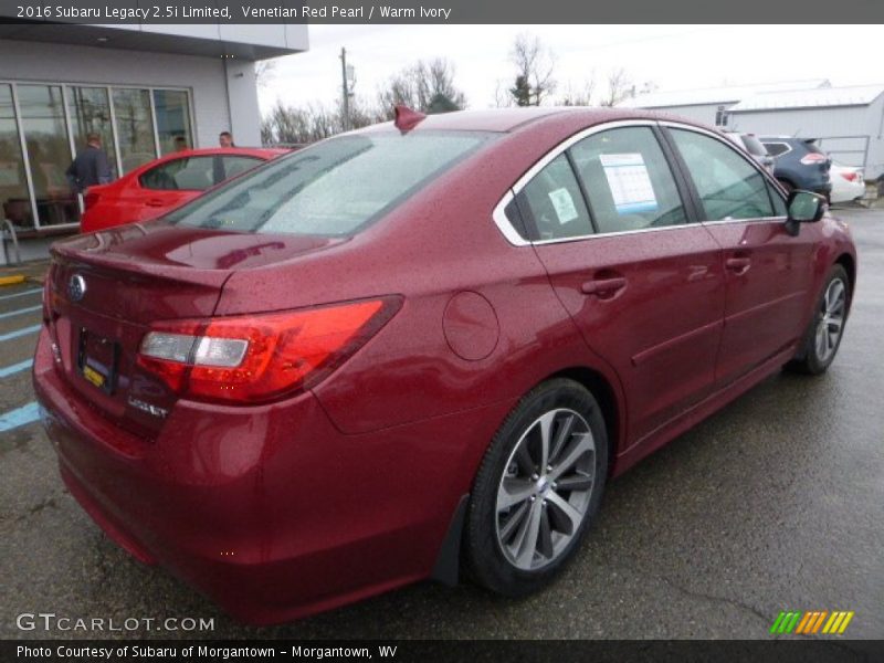 Venetian Red Pearl / Warm Ivory 2016 Subaru Legacy 2.5i Limited