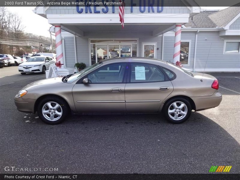 Arizona Beige Metallic / Medium Parchment 2003 Ford Taurus SES